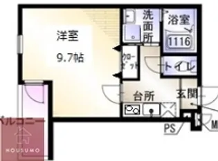 ジュネス服部南 【2階】の間取り