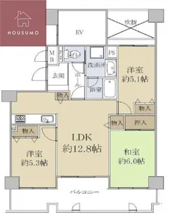 イトーピア新石切【503号室】の間取り