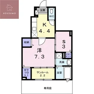 大阪府大阪市平野区長吉長原西3丁目【アパート】の間取り