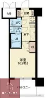 プレサンス神崎川ファインブレス【604号室】の間取り