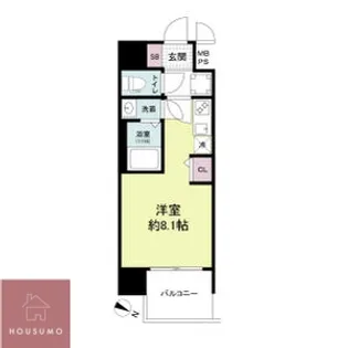 セレニテ十三ミラク【5階】の間取り