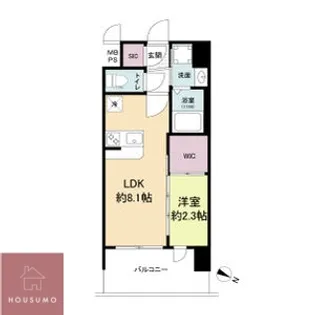 セレニテ十三ミラク【5階】の間取り