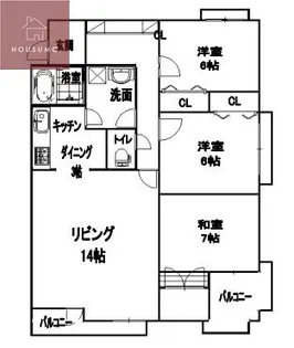 ベルメゾン和倖【503号室】の間取り