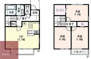 ローズコート南吹田【102号室】の間取り