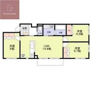 Casa Canele【2階】の間取り