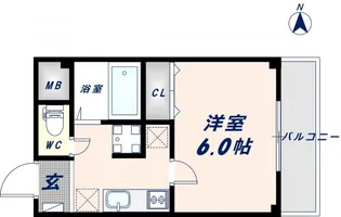 大阪府東大阪市中小阪2丁目【マンション】の間取り