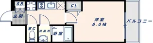 プレサンス新深江ディレット【404号室】の間取り