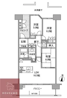 プラウド江坂 【719号室】の間取り