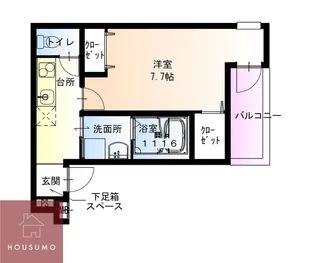 フジパレス豊里中央公園南Ⅰ番館 【103号室】の間取り