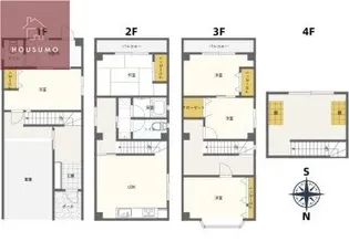大阪府大阪市平野区加美東1丁目【一戸建】の間取り