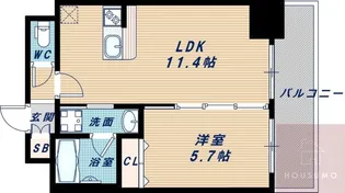 ORSUS新大阪【12階】の間取り