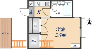 東ハリマハイツ【106号室】の間取り