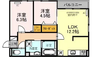 Maison de Espoir 豊里【2階】の間取り