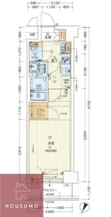 セオリー大阪アーバンレスト【2階】の間取り