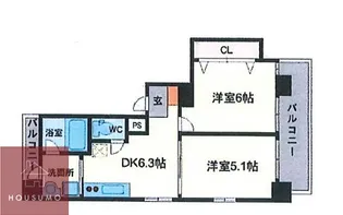 新和ルミエール【7号室】の間取り