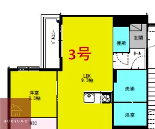 レジデンスデュオ江坂 【1階】の間取り