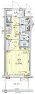 プレサンス新大阪ストリーム【4階】の間取り