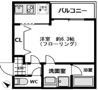 ALEGRIA住道North【1階】の間取り