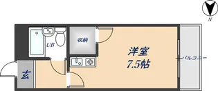 レインボーエム【1階】の間取り