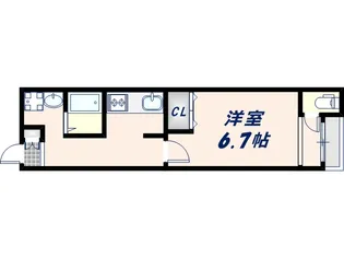 稲田大発マンション【205号室】の間取り