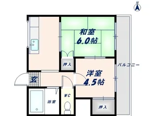 クローバーハイツ【3階】の間取り