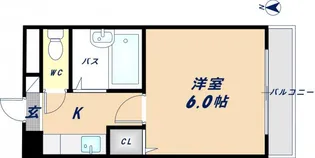1Kの間取り画像