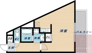 パークフラッツ緑地公園【210号室】の間取り