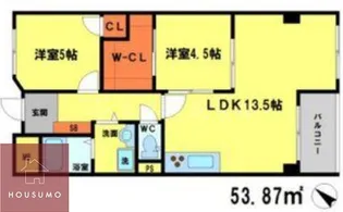 千里坂の木ハイツ【307号室】の間取り