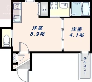 デメテル生野ビル【3階】の間取り