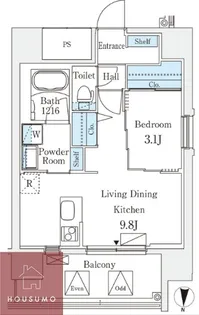 エル・セレーノ新大阪北 【801号室】の間取り
