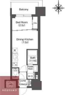 コンフォリア新大阪宮原Q【6階】の間取り