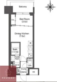 コンフォリア新大阪宮原Q【8階】の間取り