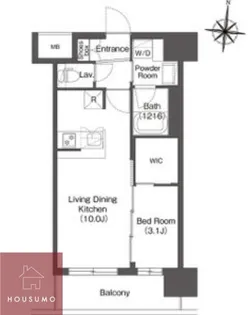 コンフォリア・リヴ新大阪西宮原ソルテラス【1003号室】の間取り