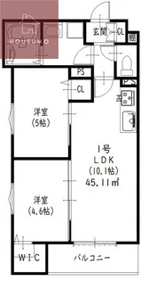 大阪府東大阪市東山町【アパート】の間取り