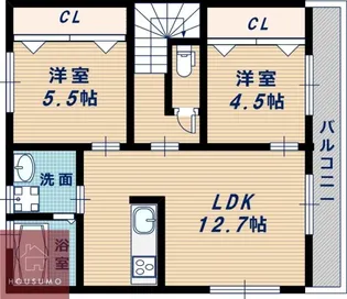 GREEN GARDEN WEST【2階】の間取り