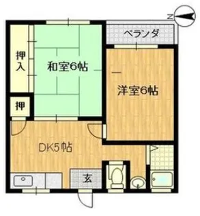 江坂ビル【002号室】の間取り