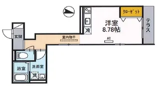 大阪府大阪市生野区鶴橋3丁目【アパート】の間取り