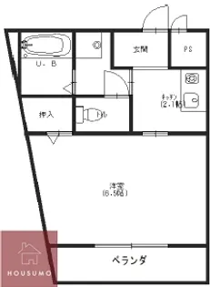 ビラージュ桃山【303号室】の間取り