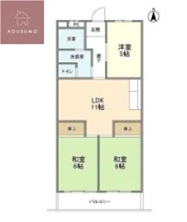 ハイム太子堂【1階】の間取り