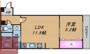 Claireそね【2階】の間取り