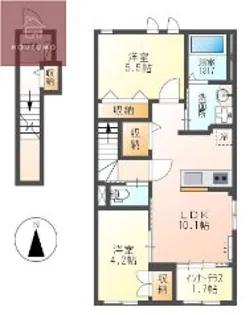 レジリエンス【202号室】の間取り