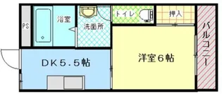 エレガンテセブンワンビル【403号室】の間取り