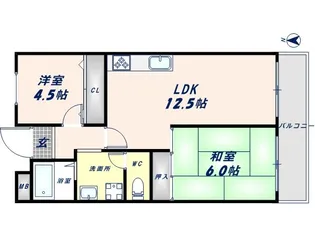 大阪府東大阪市衣摺3丁目【マンション】の間取り
