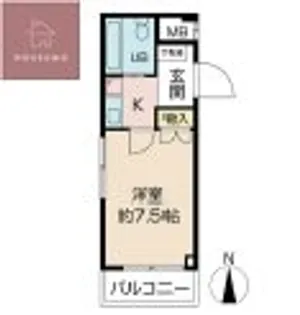 シャルマン明美の里【2階】の間取り