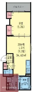 ラモーナ加島Ⅲ【2階】の間取り