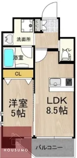 1LDKの間取り画像