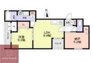 フォレストクリエオーレ神崎【2階】の間取り