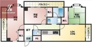 セゾン弐番館【405号室】の間取り
