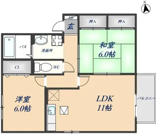 カルム【2階】の間取り