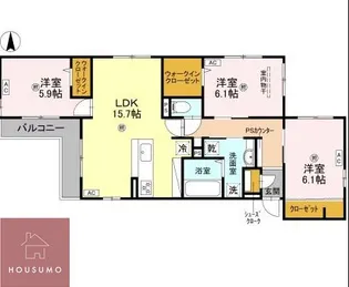 クラシスト泉町【2階】の間取り